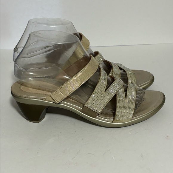 Naot Sandals Women's Size Us 8 - Silver Brown Strappy Casual - Picture 4 of 7